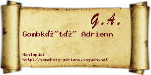 Gombkötő Adrienn névjegykártya